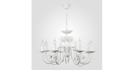 Подвесная люстра Eurosvet 60018/8 белый с золотом