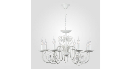 Подвесная люстра Eurosvet 60018/8 белый с золотом