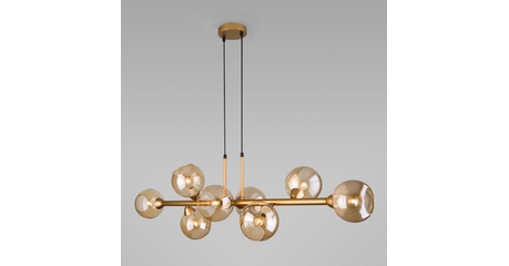 Подвесная люстра Eurosvet 70113/8 янтарный Smart a047076