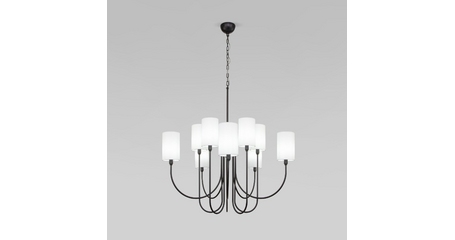 Подвесная люстра Eurosvet Abbey 60164/10 черный Smart a065748