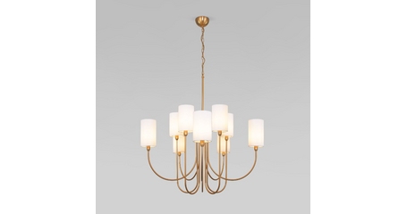 Подвесная люстра Eurosvet Abbey 60164/10 латунь Smart a065749