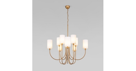 Подвесная люстра Eurosvet Abbey 60164/10 латунь Smart a065749