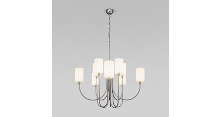 Подвесная люстра Eurosvet Abbey 60164/10 никель Smart a065750