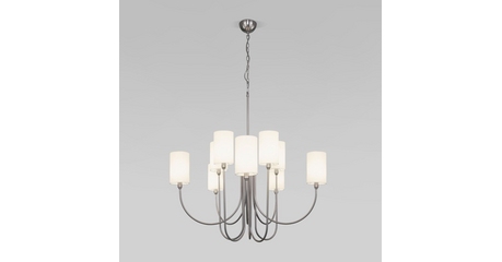 Подвесная люстра Eurosvet Abbey 60164/10 никель Smart a065750