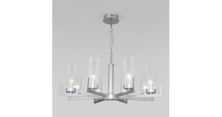 Подвесная люстра Eurosvet Arganie 60133/8 серебро