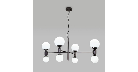 Подвесная люстра Eurosvet Bubble 30182/8 черный жемчуг a063206