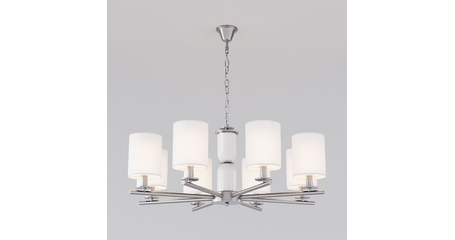 Подвесная люстра Eurosvet Caprera 60146/8 никель Smart a063869