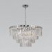 Подвесная люстра Eurosvet Elegante 10130/10 хром/прозрачный хрусталь Strotskis Smart a060641