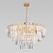 Подвесная люстра Eurosvet Elegante 10130/10 золото/прозрачный хрусталь Strotskis Smart a060643