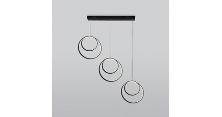 Подвесная люстра Eurosvet Flow 90308/3 черный a060657