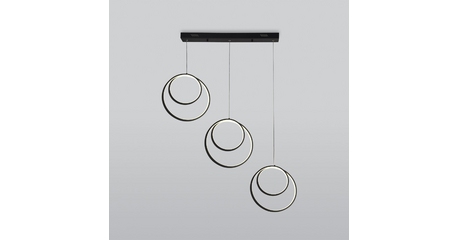 Подвесная люстра Eurosvet Flow 90308/3 черный a060657