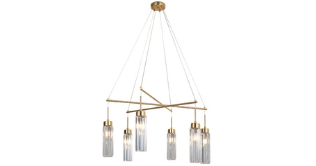 Подвесная люстра Eurosvet Gilian 60163/6 латунь Smart a065757