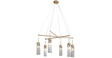 Подвесная люстра Eurosvet Gilian 60163/6 латунь Smart a065757