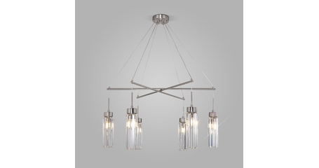 Подвесная люстра Eurosvet Gilian 60163/6 никель Smart a065758
