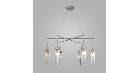 Подвесная люстра Eurosvet Gilian 60163/6 никель Smart a065758