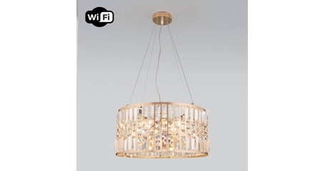 Подвесная люстра Eurosvet Lory 10125/5 золото/прозрачный хрусталь Strotskis Smart (10116/5)