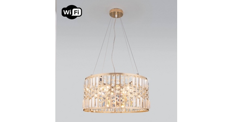 Подвесная люстра Eurosvet Lory 10125/5 золото/прозрачный хрусталь Strotskis Smart (10116/5)