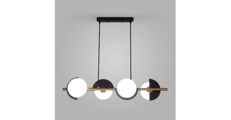 Подвесная люстра Eurosvet Moity 70149/4 черный/латунь Smart a064820