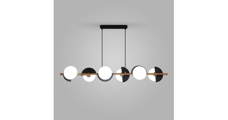 Подвесная люстра Eurosvet Moity 70149/6 черный/латунь Smart a064821