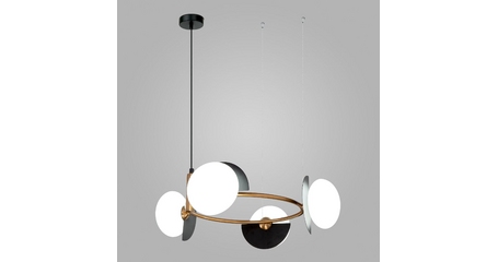 Подвесная люстра Eurosvet Moity 70150/4 черный/латунь Smart a064822