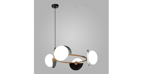 Подвесная люстра Eurosvet Moity 70150/4 черный/латунь Smart a064822