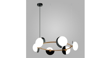 Подвесная люстра Eurosvet Moity 70150/6 черный/латунь Smart a064823