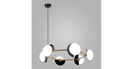 Подвесная люстра Eurosvet Moity 70150/6 черный/латунь Smart a064823