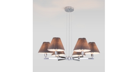 Подвесная люстра Eurosvet Peony 60136/6 хром/графит