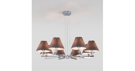 Подвесная люстра Eurosvet Peony 60136/8 хром/графит