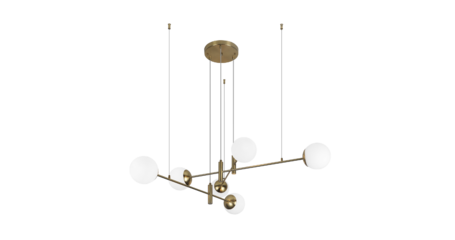 Подвесная люстра Eurosvet Planet 70146/6 латунь Smart a062028