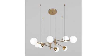 Подвесная люстра Eurosvet Planet 70146/8 латунь Smart a062029