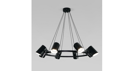 Подвесная люстра Eurosvet Splay 70147/8 черный Smart a062034