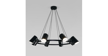 Подвесная люстра Eurosvet Splay 70147/8 черный Smart a062034
