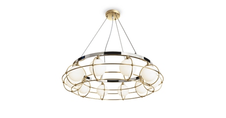 Подвесная люстра Maytoni Carcass MOD312PL-10GCH