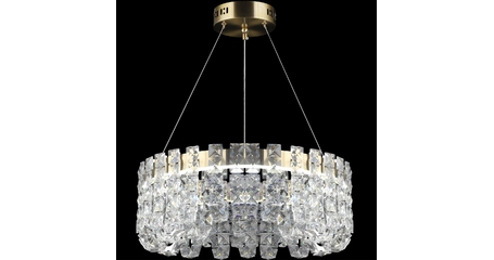 Подвесная люстра Reluce 02601-0.4-104W LED COP+CH