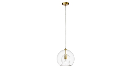 Подвесной светильник Crystal Lux LUISA SP1 BRASS/TRANSPARENT