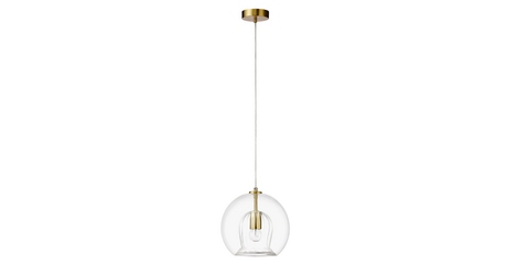 Подвесной светильник Crystal Lux LUISA SP1 BRASS/TRANSPARENT