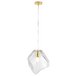 Подвесной светильник Crystal Lux NUESTRO SP1 GOLD/TRANSPARENT