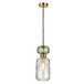 Подвесной светильник Escada Gloss 1141/1S Antique copper/Green/Clear
