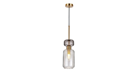 Подвесной светильник Escada Gloss 1141/1S Antique copper/Smoke/Clear