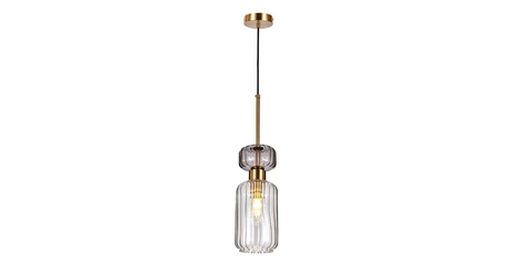Подвесной светильник Escada Gloss 1141/1S Antique copper/Smoke/Clear