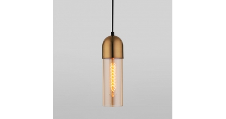 Подвесной светильник Eurosvet Airon 50180/1 янтарный