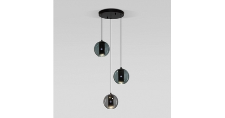 Подвесной светильник Eurosvet Cobble 50258/3 LED дымчатый/бирюзовый a064555