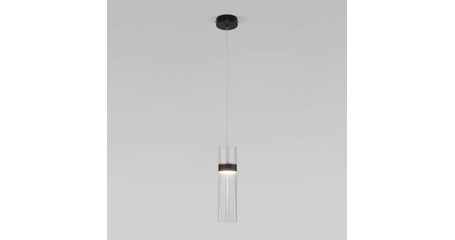 Подвесной светильник Eurosvet Lumen 50244/1 LED черный/прозрачный a061288