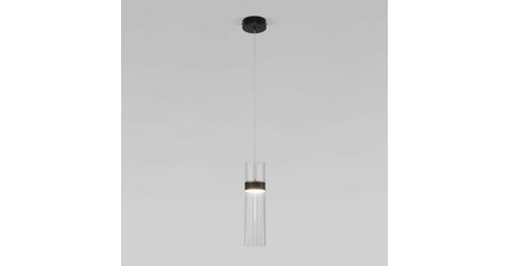 Подвесной светильник Eurosvet Lumen 50244/1 LED черный/прозрачный a061288