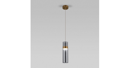 Подвесной светильник Eurosvet Lumen 50244/1 LED латунь/дымчатый a061287