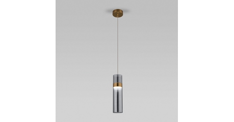 Подвесной светильник Eurosvet Lumen 50244/1 LED латунь/дымчатый a061287