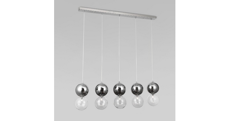 Подвесной светильник Eurosvet Selisa 50091/5 хром/дымчатый