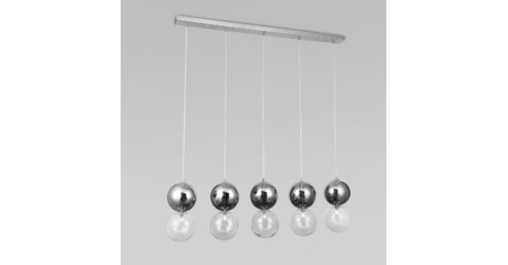 Подвесной светильник Eurosvet Selisa 50091/5 хром/дымчатый