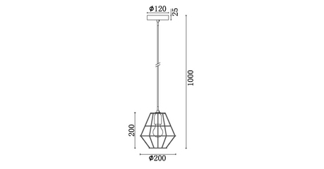 Подвесной светильник Freya Otis FR4001PL-01CH